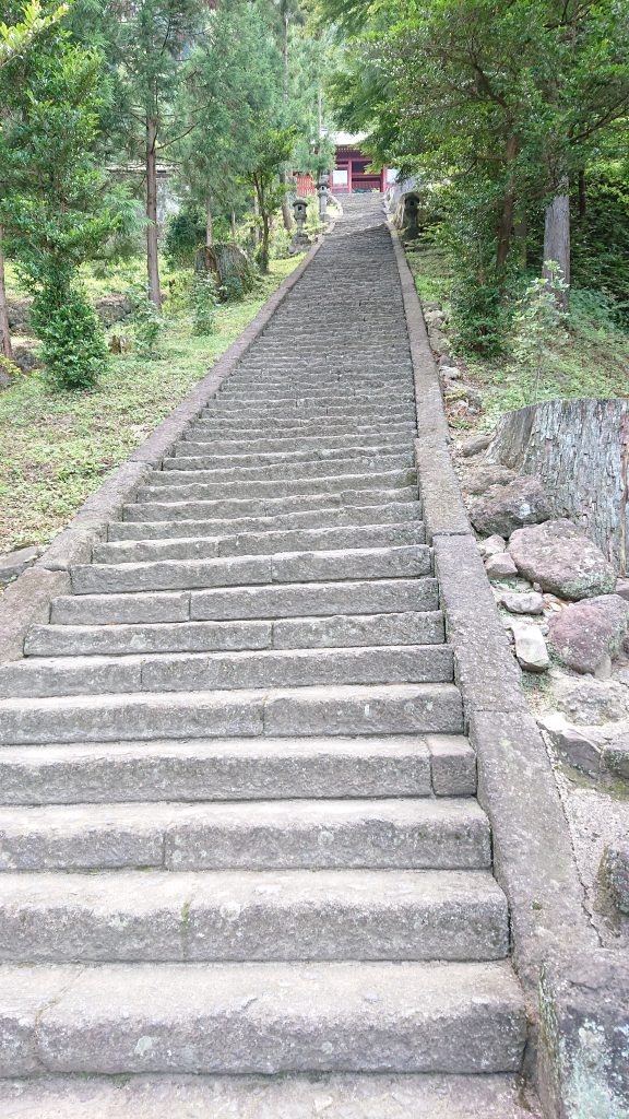 妙義神社の男坂　石段