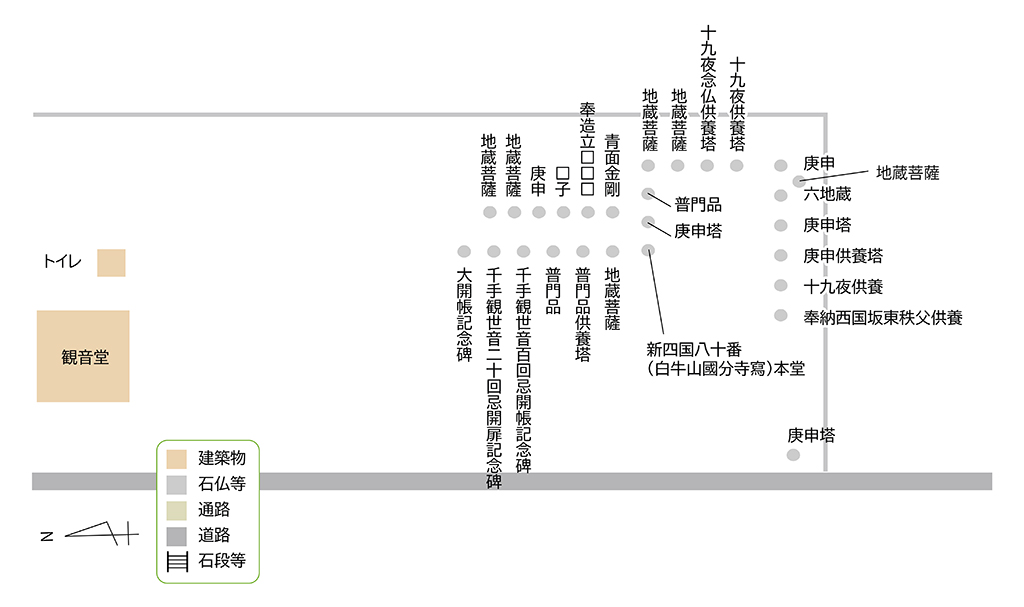 円満寺(岩田観音)案内図