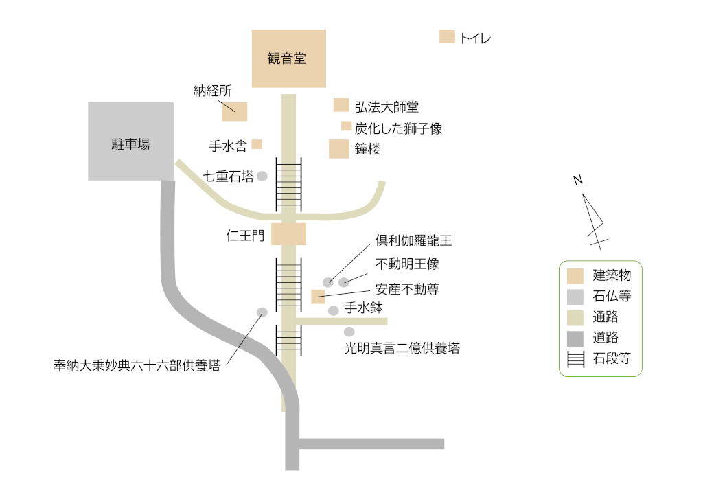 清滝寺案内図